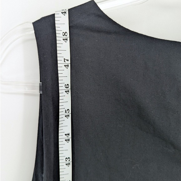 The Drop Ilana‎ Maxi Dress Women Medium Black Tiered Minimalist Prarie Goth New - Picture 4 of 7